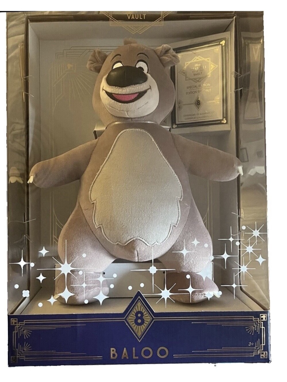Disney The Jungle Book Baloo Treasures from the Vault 13” Plush New